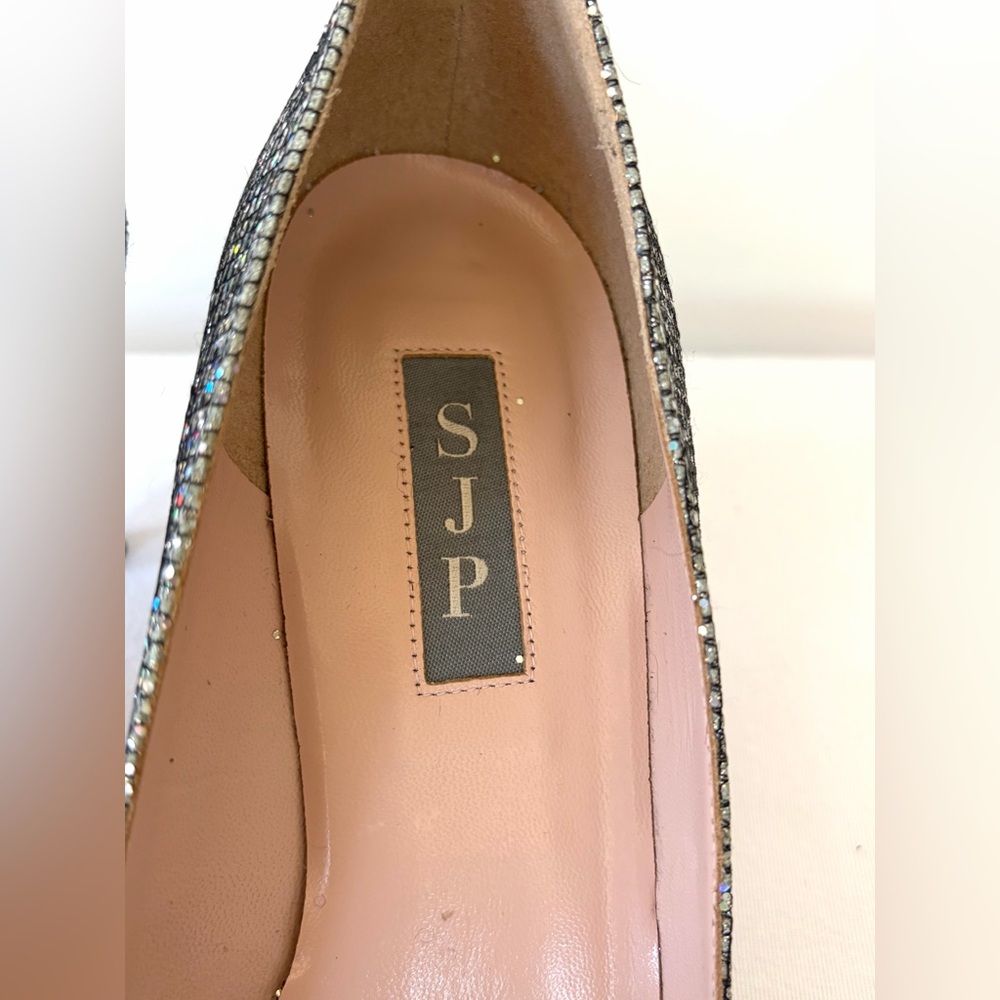 🚫sold🚫SJP Sarah Jessica Parker NWOB Nirvana Scintillate Pumps,silver, 37.5 - Picture 6 of 12